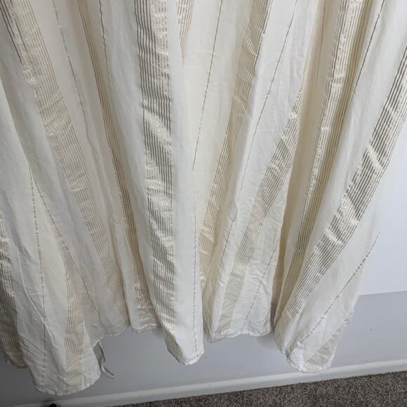 Onia Grace Sleeveless Striped Cotton Wrap Maxi Dress Medium - Picture 12 of 14